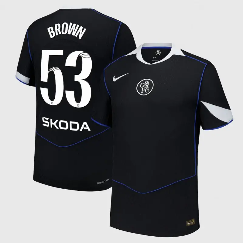 Chelsea chelsea wsl nike dri fit adv drittes spieltrikot 2025-26 mit aufdruck „braun 53“ Trikot - Exklusive Chelsea Fußballbekleidung
