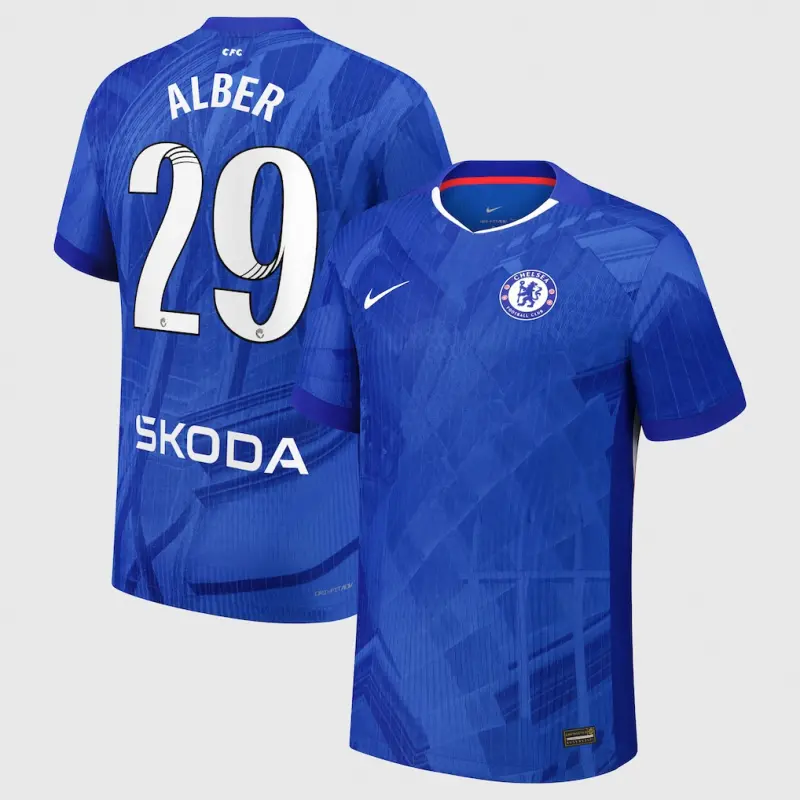 Chelsea chelsea wsl nike dri-fit adv heimspieltrikot 2025-26 mit alber 29-aufdruck Trikot - Exklusive Chelsea Fußballbekleidung