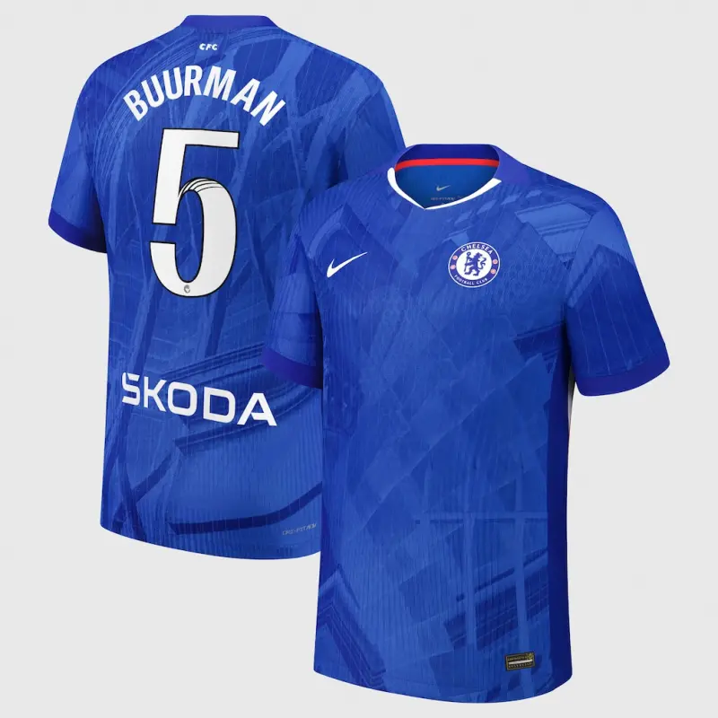 Chelsea chelsea wsl nike dri-fit adv heimspieltrikot 2025-26 mit buurman 5-aufdruck Trikot - Exklusive Chelsea Fußballbekleidung
