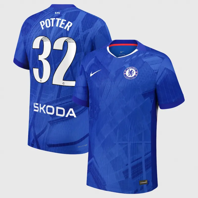 Chelsea chelsea wsl nike dri-fit adv heimspieltrikot 2025-26 mit potter 32-aufdruck Trikot - Exklusive Chelsea Fußballbekleidung