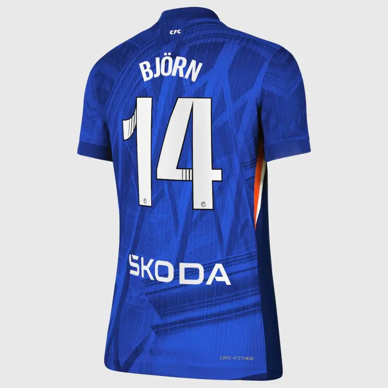 Chelsea chelsea wsl nike dri-fit adv heimspieltrikot 2025-26 – damen mit björn 14-aufdruck Trikot - Exklusive Chelsea Fußballbekleidung Chelsea chelsea wsl nike dri-fit adv heimspieltrikot 2025-26 – damen mit björn 14-aufdruck Trikot - Exklusive Chelsea Fußballbekleidung