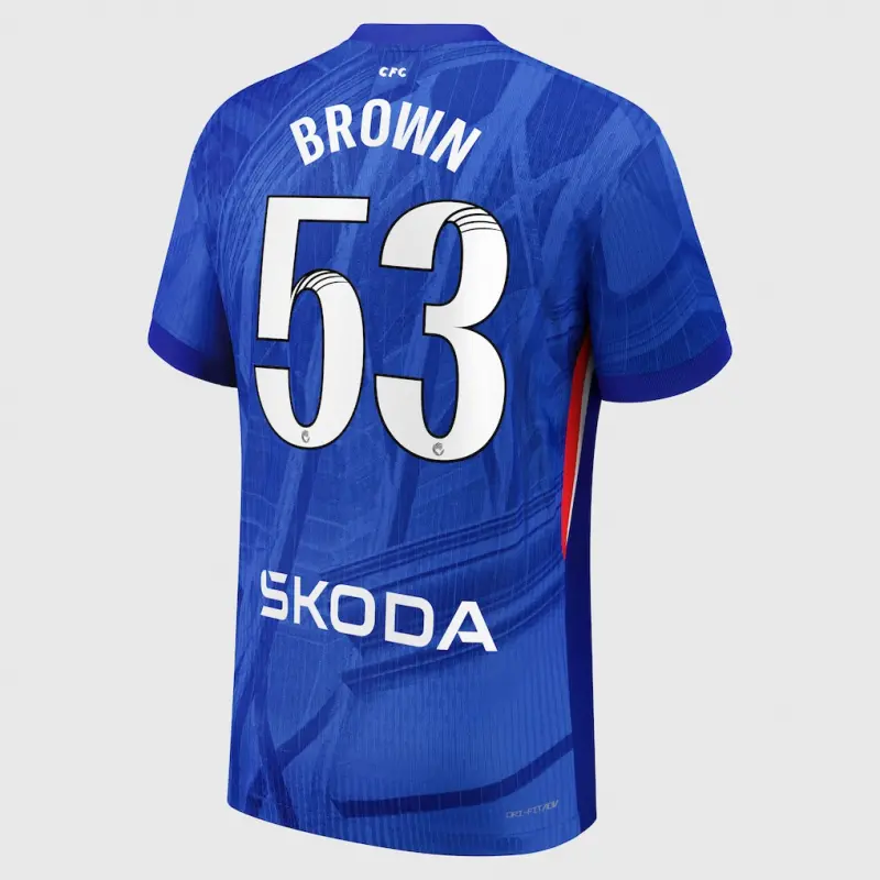 Chelsea chelsea wsl nike dri-fit adv heimspieltrikot 2025-26 – jugendliche mit aufdruck „braun 53“ Trikot - Exklusive Chelsea Fußballbekleidung Chelsea chelsea wsl nike dri-fit adv heimspieltrikot 2025-26 – jugendliche mit aufdruck „braun 53“ Trikot - Exklusive Chelsea Fußballbekleidung
