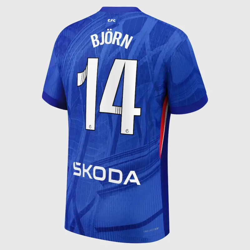 Chelsea chelsea wsl nike dri-fit adv heimspieltrikot 2025-26 – jugendliche mit björn 14-aufdruck Trikot - Exklusive Chelsea Fußballbekleidung Chelsea chelsea wsl nike dri-fit adv heimspieltrikot 2025-26 – jugendliche mit björn 14-aufdruck Trikot - Exklusive Chelsea Fußballbekleidung