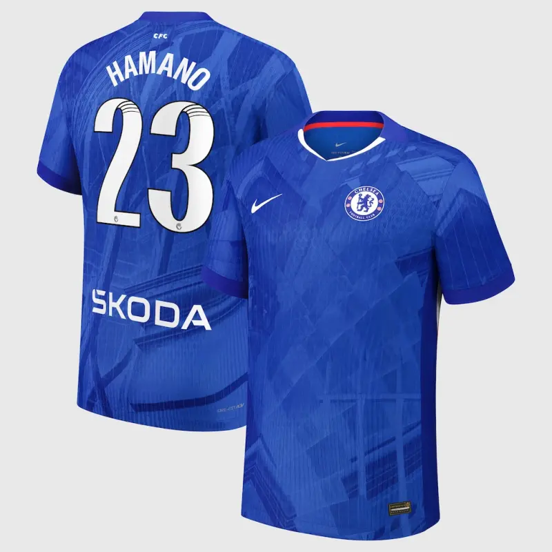 Chelsea chelsea wsl nike dri-fit adv heimspieltrikot 2025-26 – jugendliche mit hamano 23-aufdruck Trikot - Exklusive Chelsea Fußballbekleidung