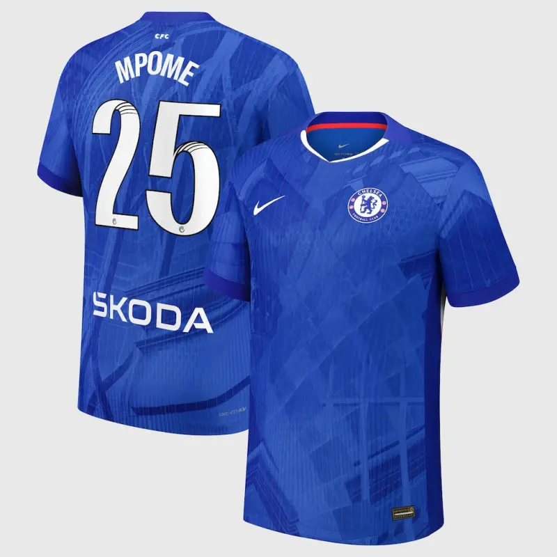 Chelsea chelsea wsl nike dri-fit adv heimspieltrikot 2025-26 – jugendliche mit mpome 25-aufdruck Trikot - Exklusive Chelsea Fußballbekleidung