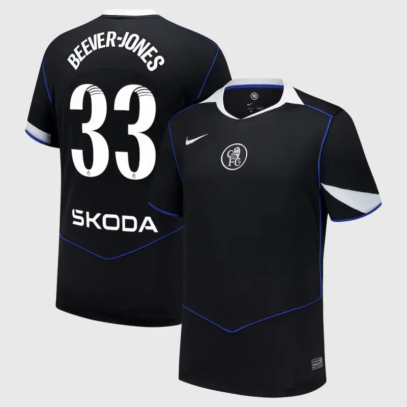 Chelsea chelsea wsl nike drittes stadiontrikot 2025-26 mit beever-jones 33-aufdruck Trikot - Exklusive Chelsea Fußballbekleidung