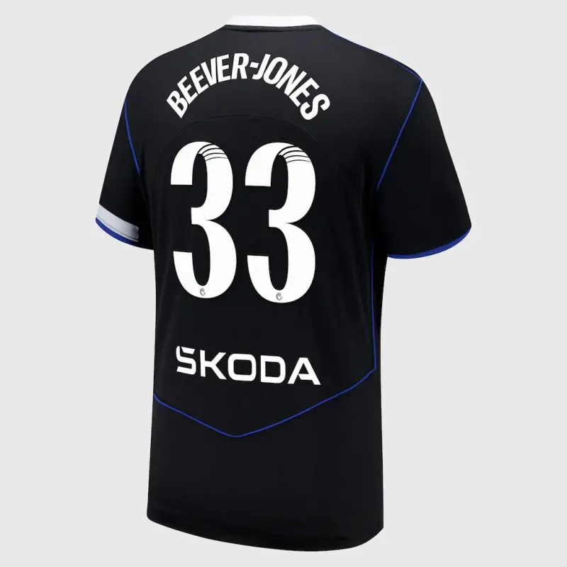 Chelsea chelsea wsl nike drittes stadiontrikot 2025-26 mit beever-jones 33-aufdruck Trikot - Exklusive Chelsea Fußballbekleidung Chelsea chelsea wsl nike drittes stadiontrikot 2025-26 mit beever-jones 33-aufdruck Trikot - Exklusive Chelsea Fußballbekleidung