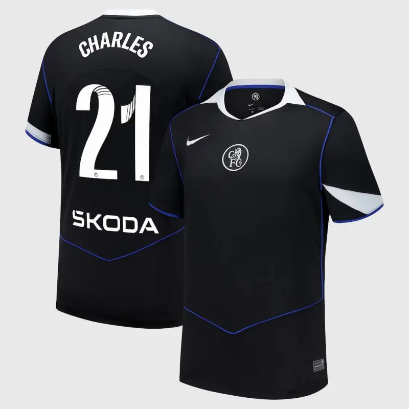 Chelsea chelsea wsl nike drittes stadiontrikot 2025-26 mit charles 21-aufdruck Trikot - Exklusive Chelsea Fußballbekleidung