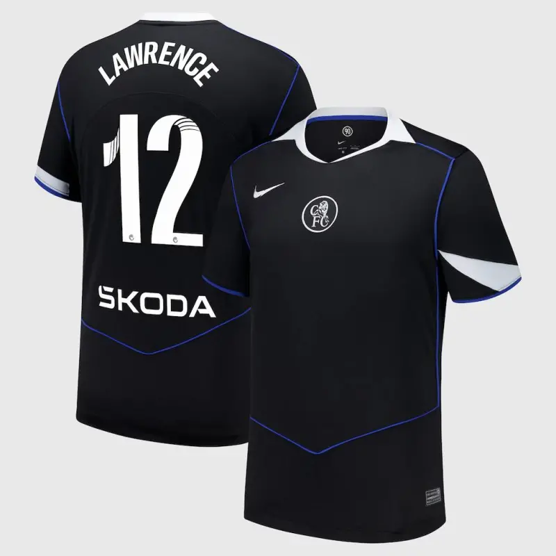 Chelsea chelsea wsl nike drittes stadiontrikot 2025-26 mit lawrence 12-aufdruck Trikot - Exklusive Chelsea Fußballbekleidung