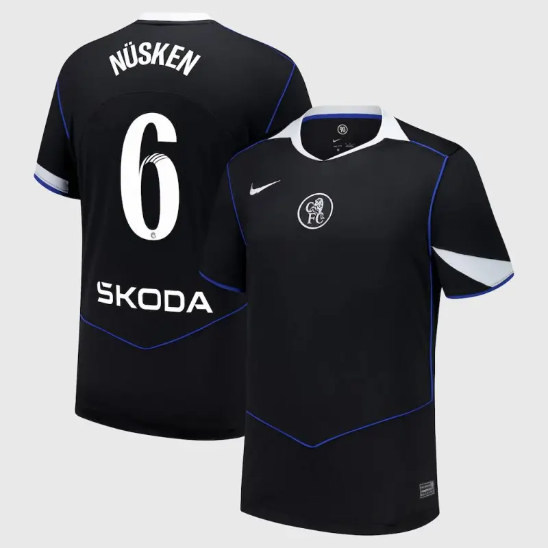 Chelsea chelsea wsl nike drittes stadiontrikot 2025-26 mit nüsken 6-aufdruck Trikot - Exklusive Chelsea Fußballbekleidung