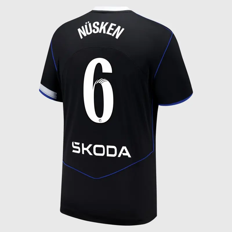 Chelsea chelsea wsl nike drittes stadiontrikot 2025-26 mit nüsken 6-aufdruck Trikot - Exklusive Chelsea Fußballbekleidung Chelsea chelsea wsl nike drittes stadiontrikot 2025-26 mit nüsken 6-aufdruck Trikot - Exklusive Chelsea Fußballbekleidung