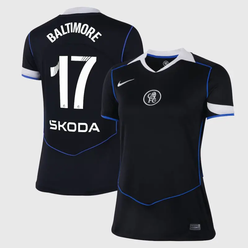 Chelsea chelsea wsl nike drittes stadiontrikot 2025-26 – damen mit baltimore 17-aufdruck Trikot - Exklusive Chelsea Fußballbekleidung