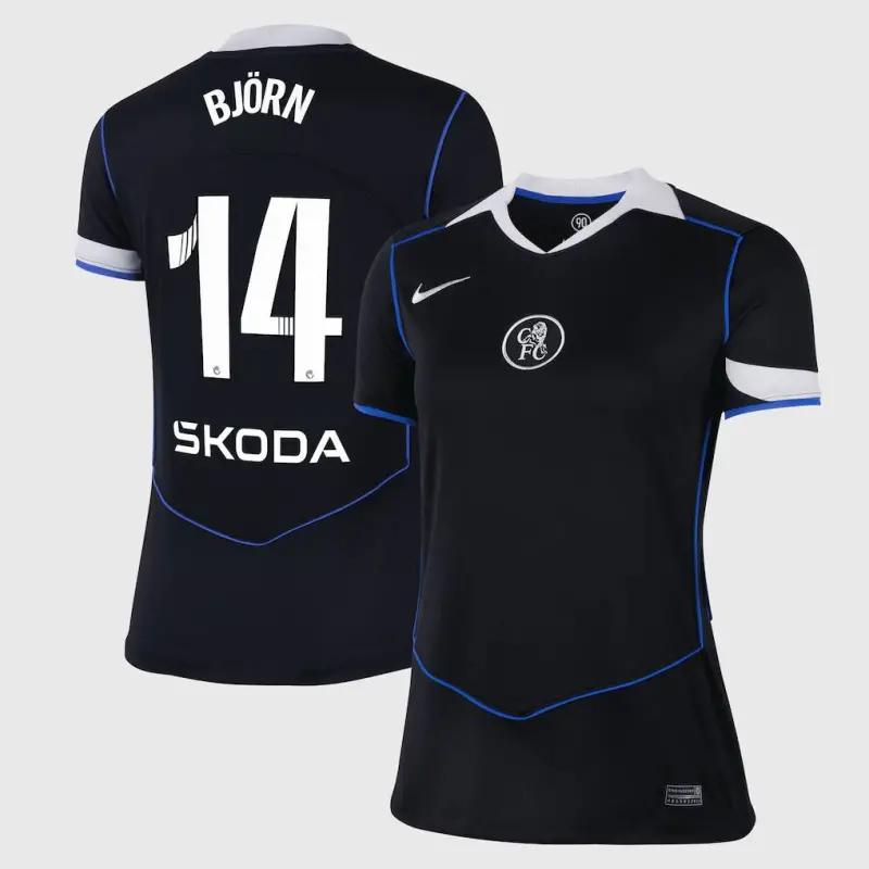 Chelsea chelsea wsl nike drittes stadiontrikot 2025-26 – damen mit björn 14-aufdruck Trikot - Exklusive Chelsea Fußballbekleidung