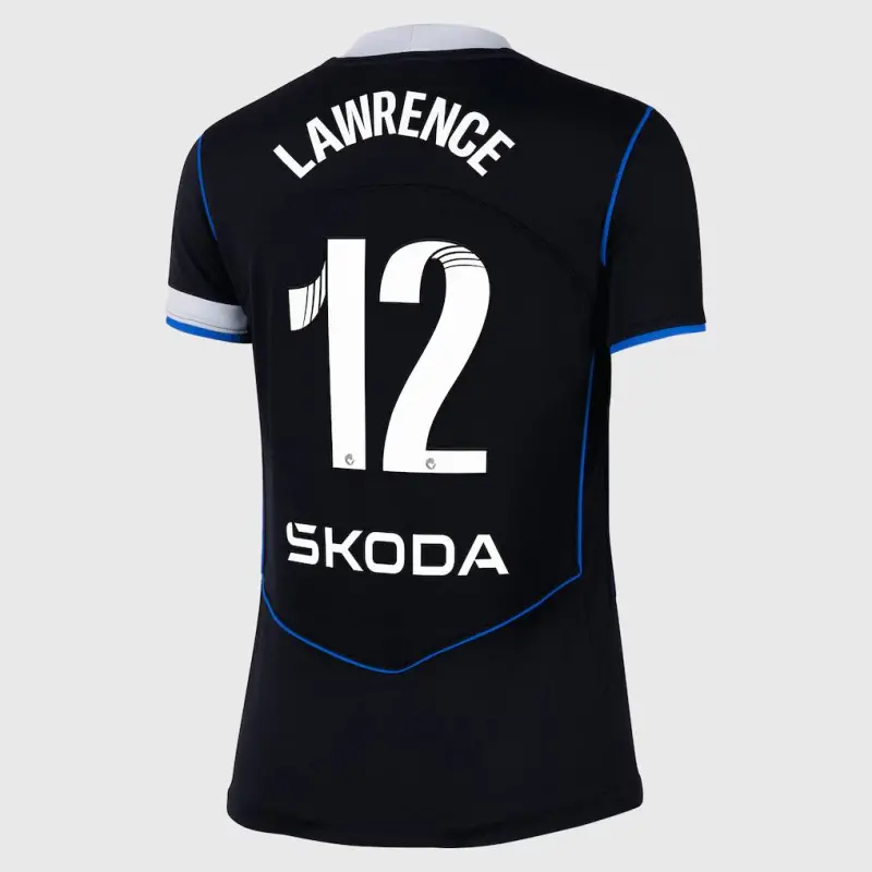 Chelsea chelsea wsl nike drittes stadiontrikot 2025-26 – damen mit lawrence 12-aufdruck Trikot - Exklusive Chelsea Fußballbekleidung Chelsea chelsea wsl nike drittes stadiontrikot 2025-26 – damen mit lawrence 12-aufdruck Trikot - Exklusive Chelsea Fußballbekleidung