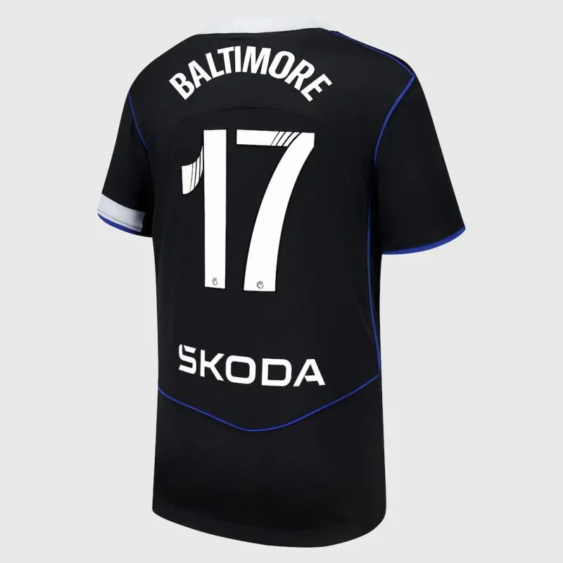 Chelsea chelsea wsl nike drittes stadiontrikot 2025-26 – jugendliche mit baltimore 17-aufdruck Trikot - Exklusive Chelsea Fußballbekleidung Chelsea chelsea wsl nike drittes stadiontrikot 2025-26 – jugendliche mit baltimore 17-aufdruck Trikot - Exklusive Chelsea Fußballbekleidung