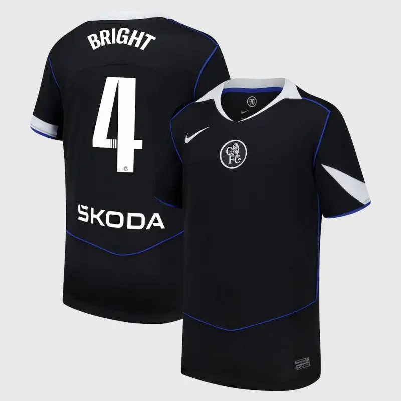 Chelsea chelsea wsl nike drittes stadiontrikot 2025-26 – jugendliche mit bright 4-aufdruck Trikot - Exklusive Chelsea Fußballbekleidung