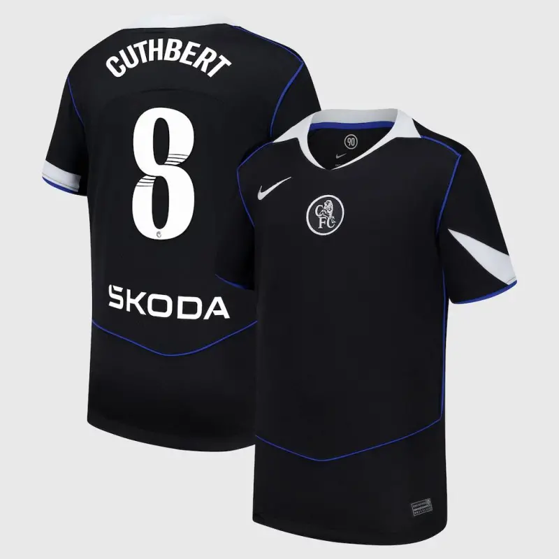 Chelsea chelsea wsl nike drittes stadiontrikot 2025-26 – jugendliche mit cuthbert 8-aufdruck Trikot - Exklusive Chelsea Fußballbekleidung