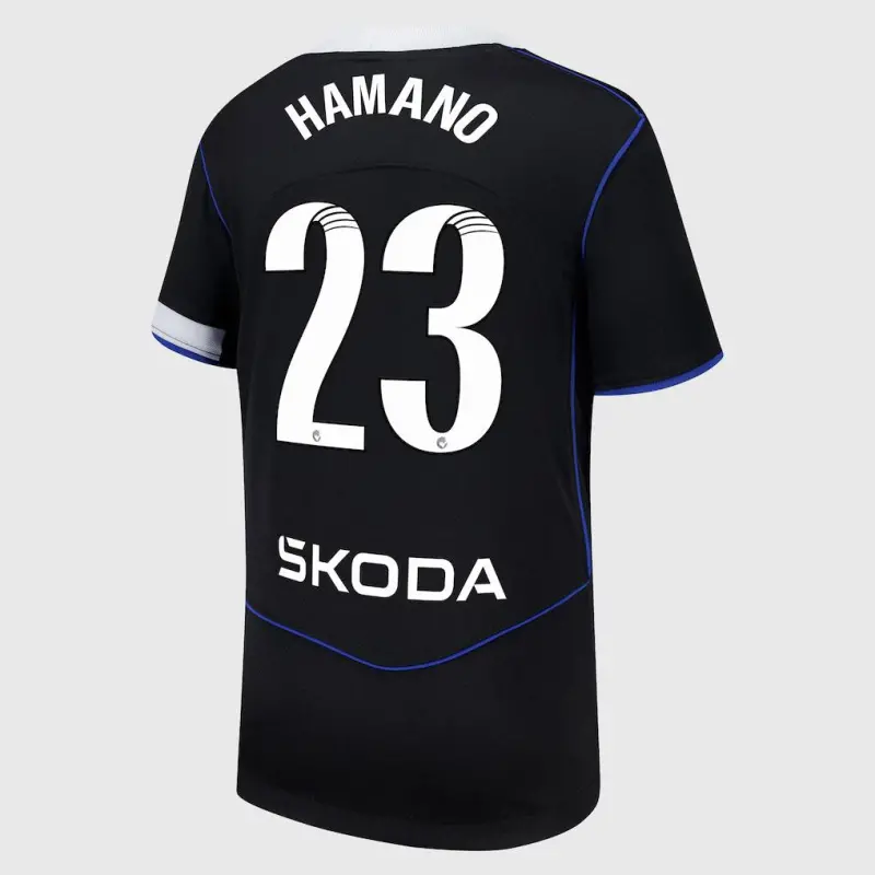 Chelsea chelsea wsl nike drittes stadiontrikot 2025-26 – jugendliche mit hamano 23-aufdruck Trikot - Exklusive Chelsea Fußballbekleidung Chelsea chelsea wsl nike drittes stadiontrikot 2025-26 – jugendliche mit hamano 23-aufdruck Trikot - Exklusive Chelsea Fußballbekleidung