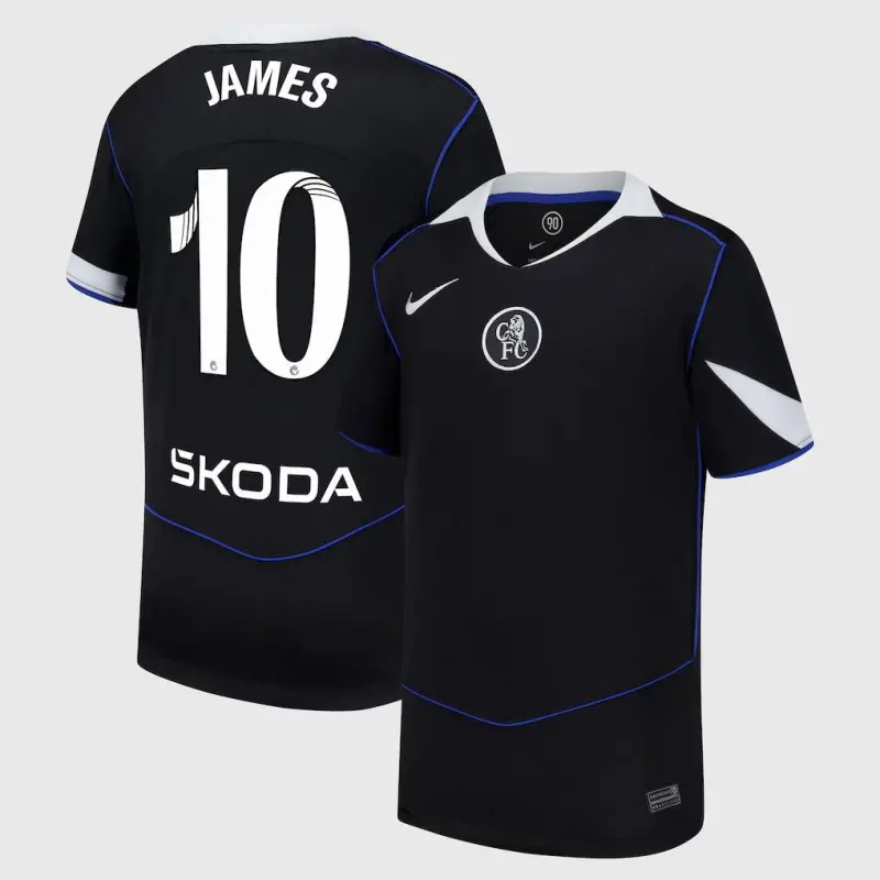 Chelsea chelsea wsl nike drittes stadiontrikot 2025-26 – jugendliche mit james 10-aufdruck Trikot - Exklusive Chelsea Fußballbekleidung