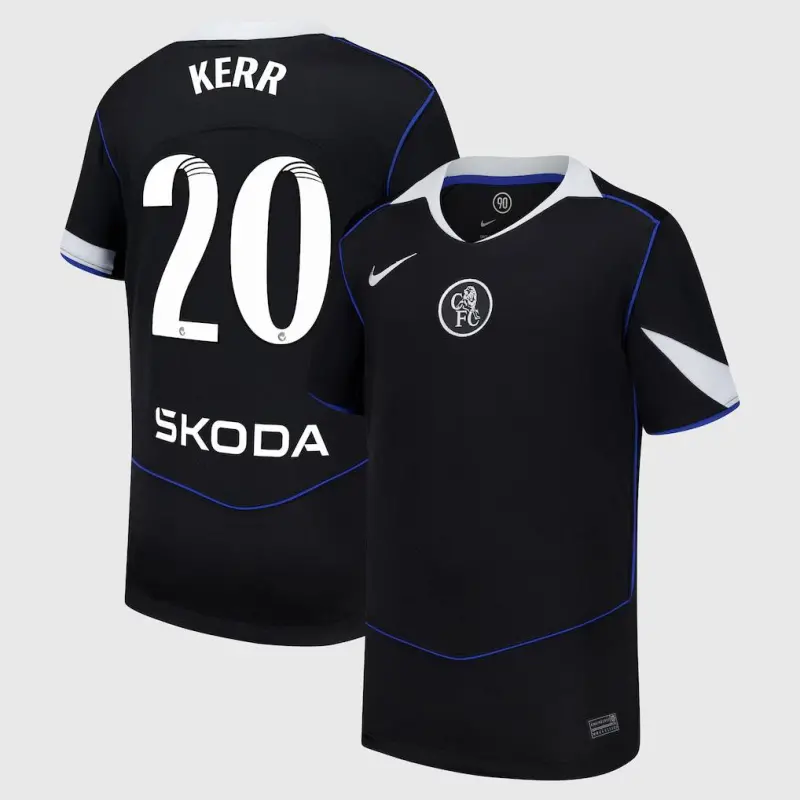 Chelsea chelsea wsl nike drittes stadiontrikot 2025-26 – jugendliche mit kerr 20-aufdruck Trikot - Exklusive Chelsea Fußballbekleidung