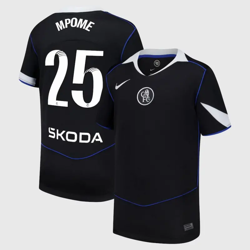 Chelsea chelsea wsl nike drittes stadiontrikot 2025-26 – jugendliche mit mpome 25-aufdruck Trikot - Exklusive Chelsea Fußballbekleidung