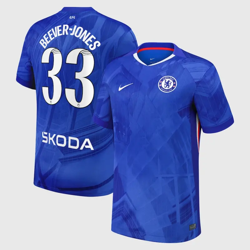 Chelsea chelsea wsl nike heimstadiontrikot 2025-26 mit beever-jones 33-aufdruck Trikot - Exklusive Chelsea Fußballbekleidung