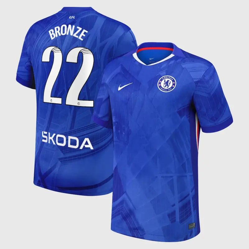 Chelsea chelsea wsl nike heimstadiontrikot 2025-26 mit bronze 22-aufdruck Trikot - Exklusive Chelsea Fußballbekleidung