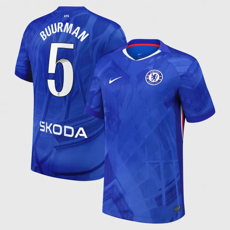 Chelsea chelsea wsl nike heimstadiontrikot 2025-26 mit buurman 5-aufdruck Trikot - Exklusive Chelsea Fußballbekleidung