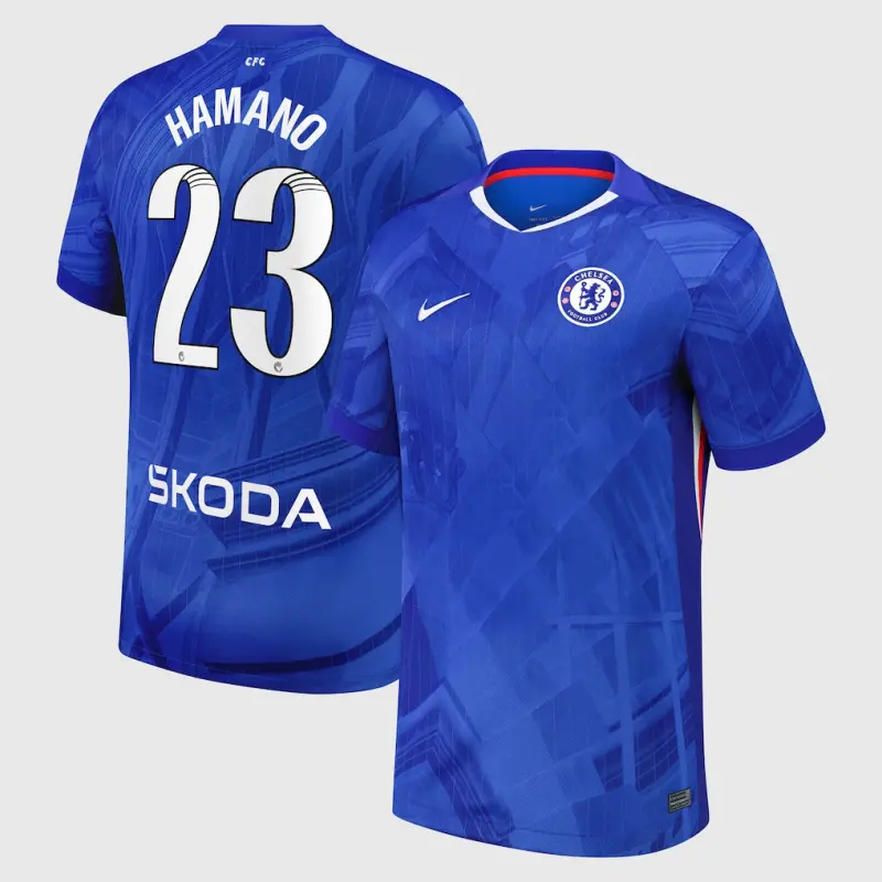 Chelsea chelsea wsl nike heimstadiontrikot 2025-26 mit hamano 23-aufdruck Trikot - Exklusive Chelsea Fußballbekleidung