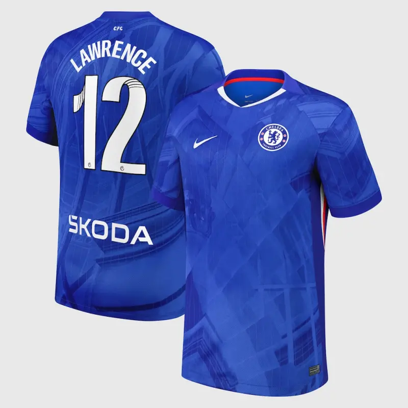 Chelsea chelsea wsl nike heimstadiontrikot 2025-26 mit lawrence 12-aufdruck Trikot - Exklusive Chelsea Fußballbekleidung