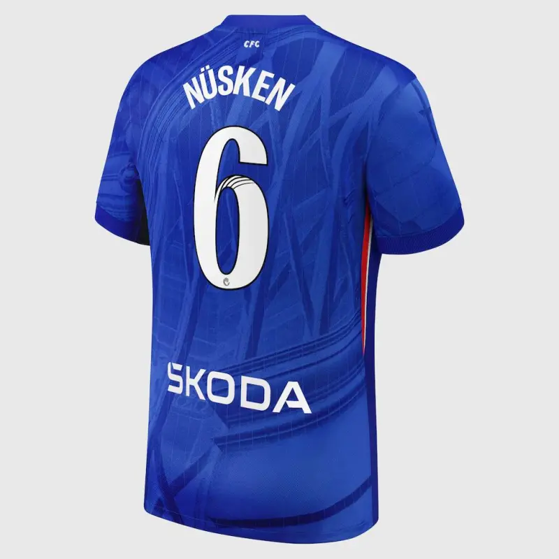 Chelsea chelsea wsl nike heimstadiontrikot 2025-26 mit nüsken 6-aufdruck Trikot - Exklusive Chelsea Fußballbekleidung Chelsea chelsea wsl nike heimstadiontrikot 2025-26 mit nüsken 6-aufdruck Trikot - Exklusive Chelsea Fußballbekleidung