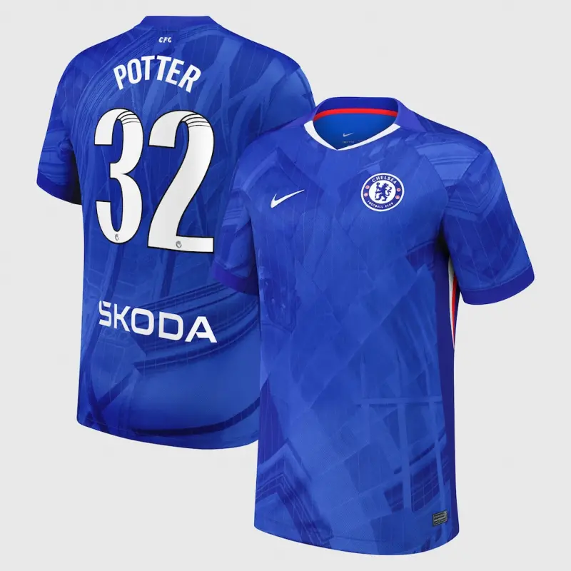 Chelsea chelsea wsl nike heimstadiontrikot 2025-26 mit potter 32-aufdruck Trikot - Exklusive Chelsea Fußballbekleidung