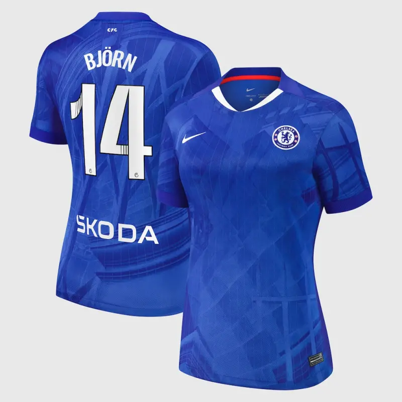 Chelsea chelsea wsl nike heimstadiontrikot 2025-26 – damen mit björn 14-aufdruck Trikot - Exklusive Chelsea Fußballbekleidung
