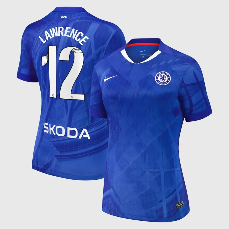 Chelsea chelsea wsl nike heimstadiontrikot 2025-26 – damen mit lawrence 12-aufdruck Trikot - Exklusive Chelsea Fußballbekleidung