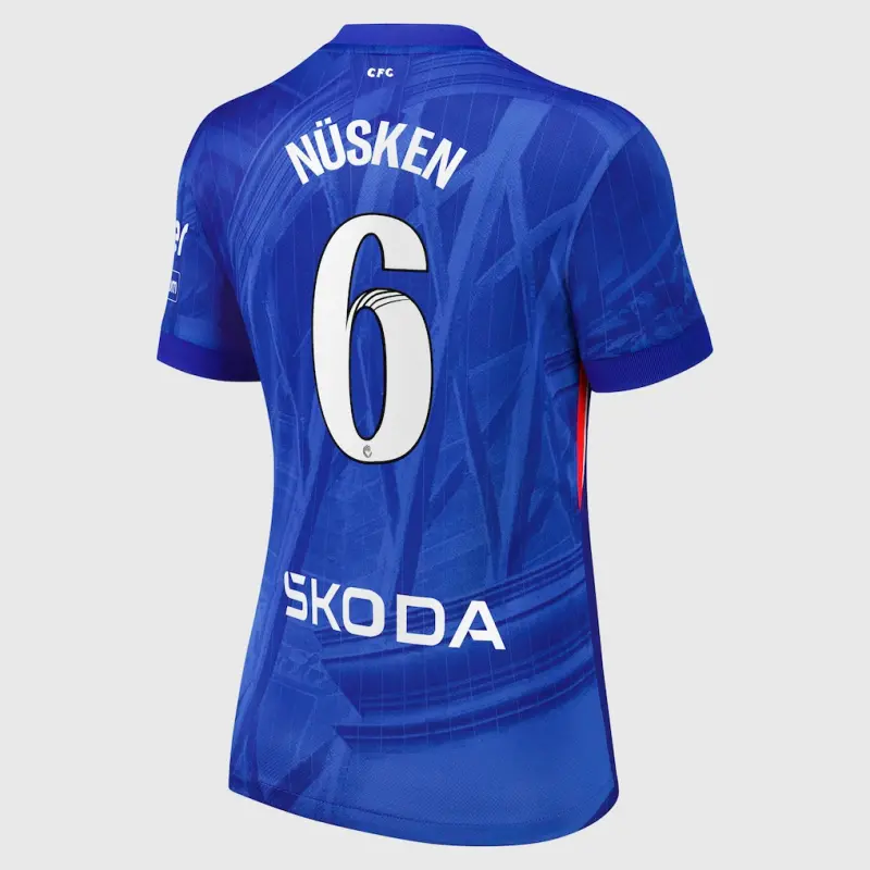 Chelsea chelsea wsl nike heimstadiontrikot 2025-26 – damen mit nüsken 6-aufdruck Trikot - Exklusive Chelsea Fußballbekleidung Chelsea chelsea wsl nike heimstadiontrikot 2025-26 – damen mit nüsken 6-aufdruck Trikot - Exklusive Chelsea Fußballbekleidung