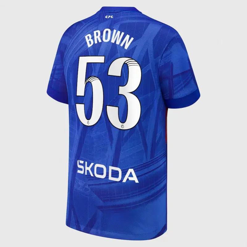 Chelsea chelsea wsl nike heimstadiontrikot 2025-26 – jugendliche mit aufdruck „braun 53“ Trikot - Exklusive Chelsea Fußballbekleidung Chelsea chelsea wsl nike heimstadiontrikot 2025-26 – jugendliche mit aufdruck „braun 53“ Trikot - Exklusive Chelsea Fußballbekleidung