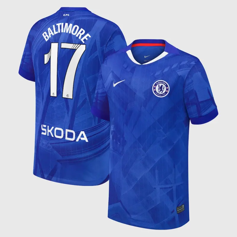 Chelsea chelsea wsl nike heimstadiontrikot 2025-26 – jugendliche mit baltimore 17-aufdruck Trikot - Exklusive Chelsea Fußballbekleidung