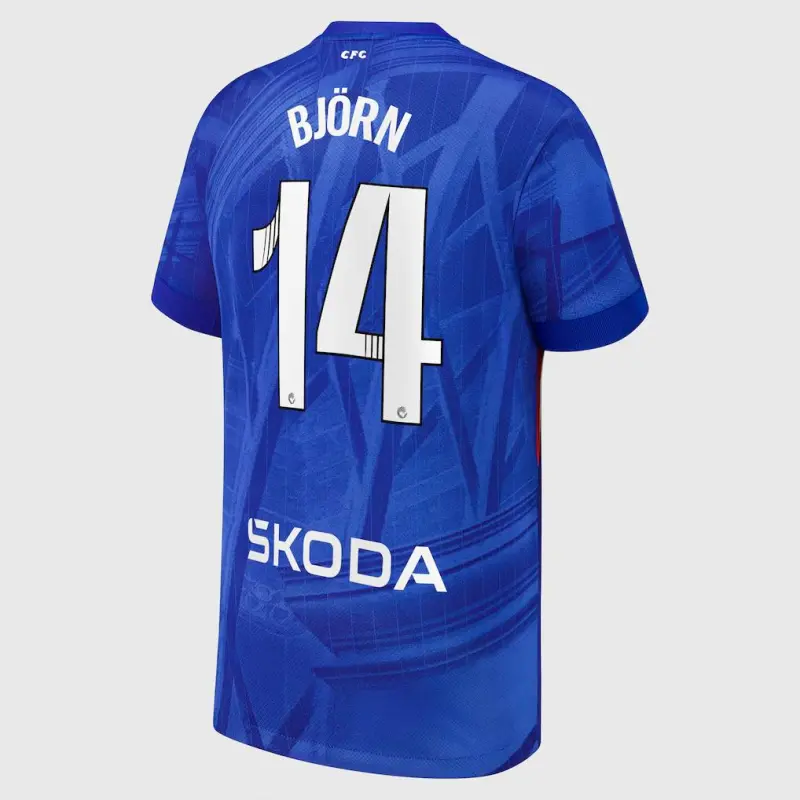 Chelsea chelsea wsl nike heimstadiontrikot 2025-26 – jugendliche mit björn 14-aufdruck Trikot - Exklusive Chelsea Fußballbekleidung Chelsea chelsea wsl nike heimstadiontrikot 2025-26 – jugendliche mit björn 14-aufdruck Trikot - Exklusive Chelsea Fußballbekleidung