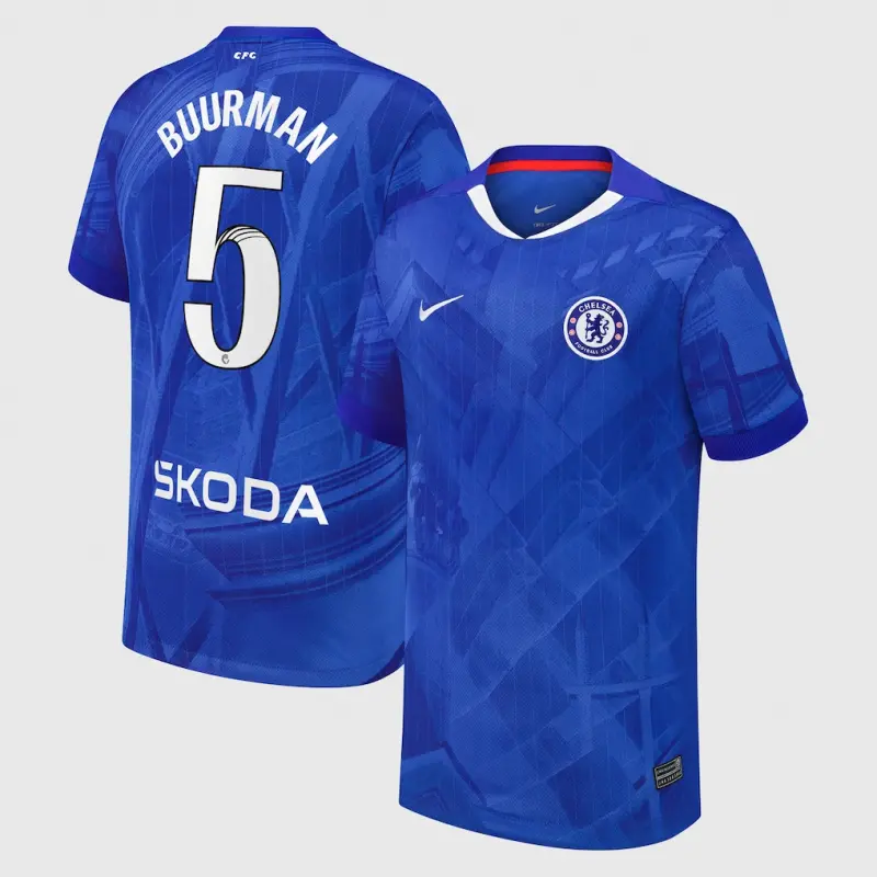 Chelsea chelsea wsl nike heimstadiontrikot 2025-26 – jugendliche mit buurman 5-aufdruck Trikot - Exklusive Chelsea Fußballbekleidung