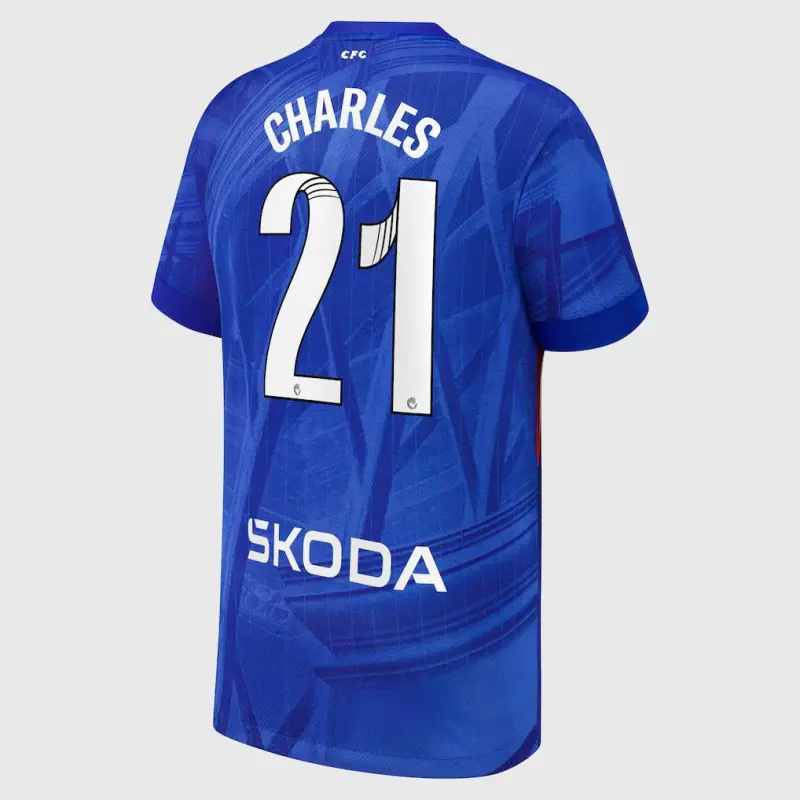 Chelsea chelsea wsl nike heimstadiontrikot 2025-26 – jugendliche mit charles 21-aufdruck Trikot - Exklusive Chelsea Fußballbekleidung Chelsea chelsea wsl nike heimstadiontrikot 2025-26 – jugendliche mit charles 21-aufdruck Trikot - Exklusive Chelsea Fußballbekleidung