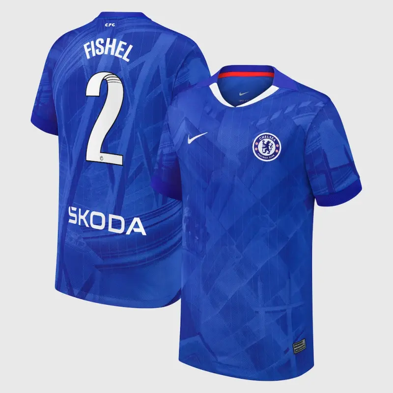 Chelsea chelsea wsl nike heimstadiontrikot 2025-26 – jugendliche mit fishel 2-aufdruck Trikot - Exklusive Chelsea Fußballbekleidung