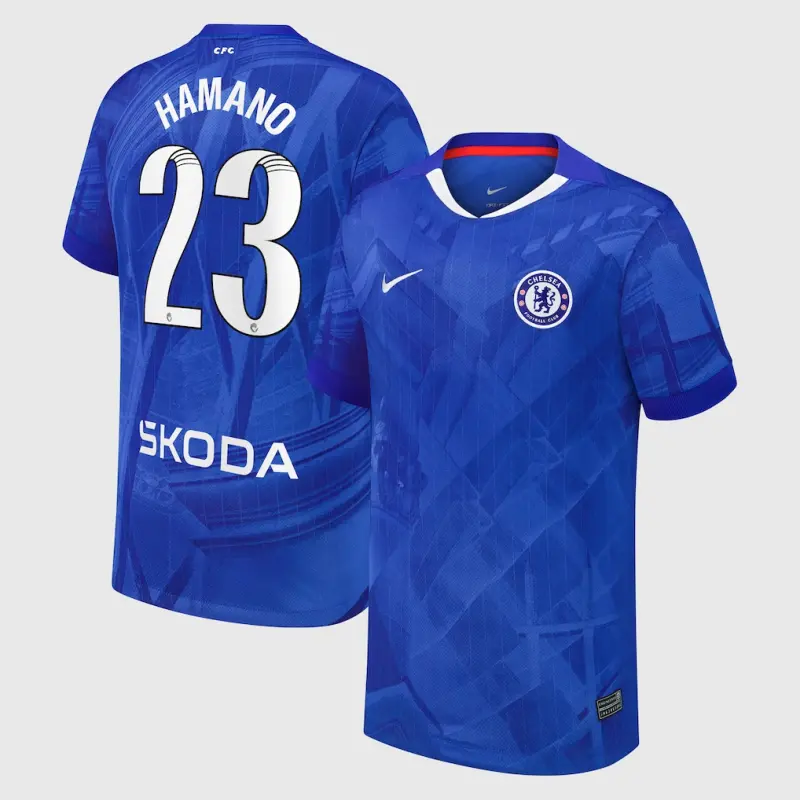 Chelsea chelsea wsl nike heimstadiontrikot 2025-26 – jugendliche mit hamano 23-aufdruck Trikot - Exklusive Chelsea Fußballbekleidung