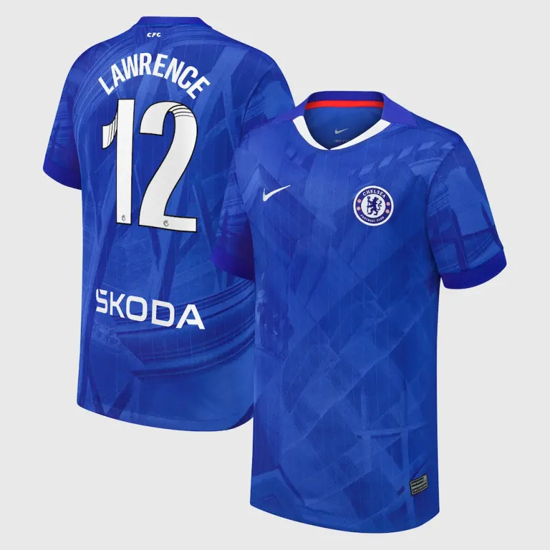 Chelsea chelsea wsl nike heimstadiontrikot 2025-26 – jugendliche mit lawrence 12-aufdruck Trikot - Exklusive Chelsea Fußballbekleidung