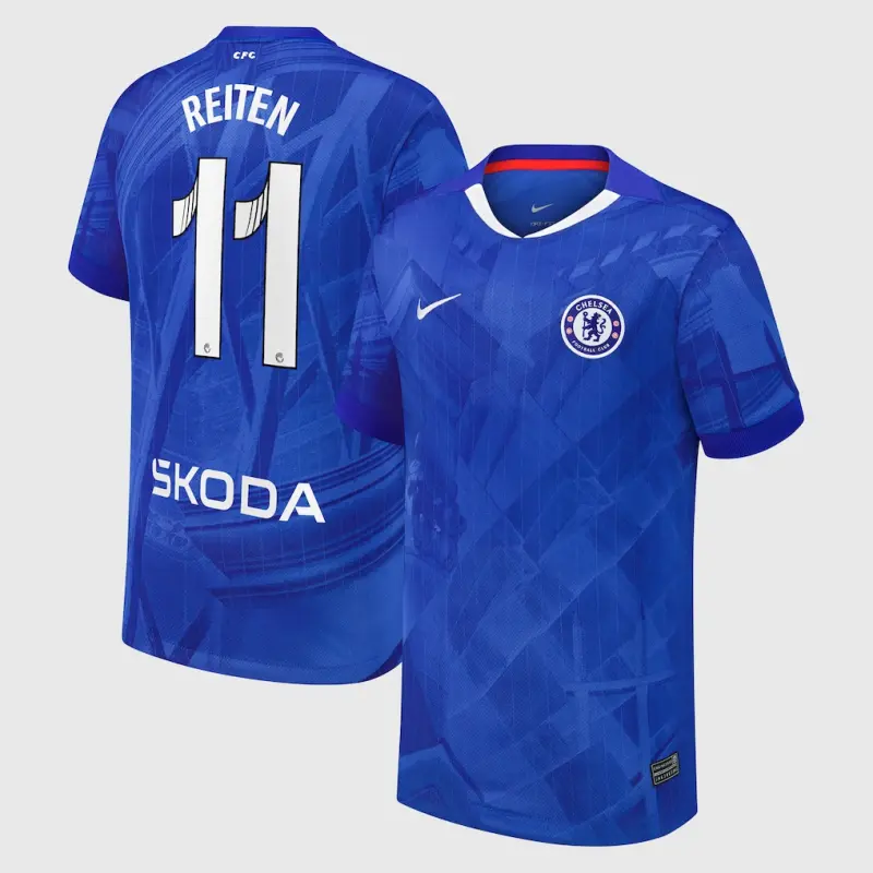 Chelsea chelsea wsl nike heimstadiontrikot 2025-26 – jugendliche mit reiten 11-aufdruck Trikot - Exklusive Chelsea Fußballbekleidung