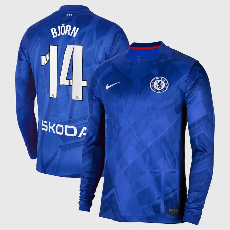 Chelsea chelsea wsl nike heimstadiontrikot 2025-26 – langarm mit björn 14-aufdruck Trikot - Exklusive Chelsea Fußballbekleidung