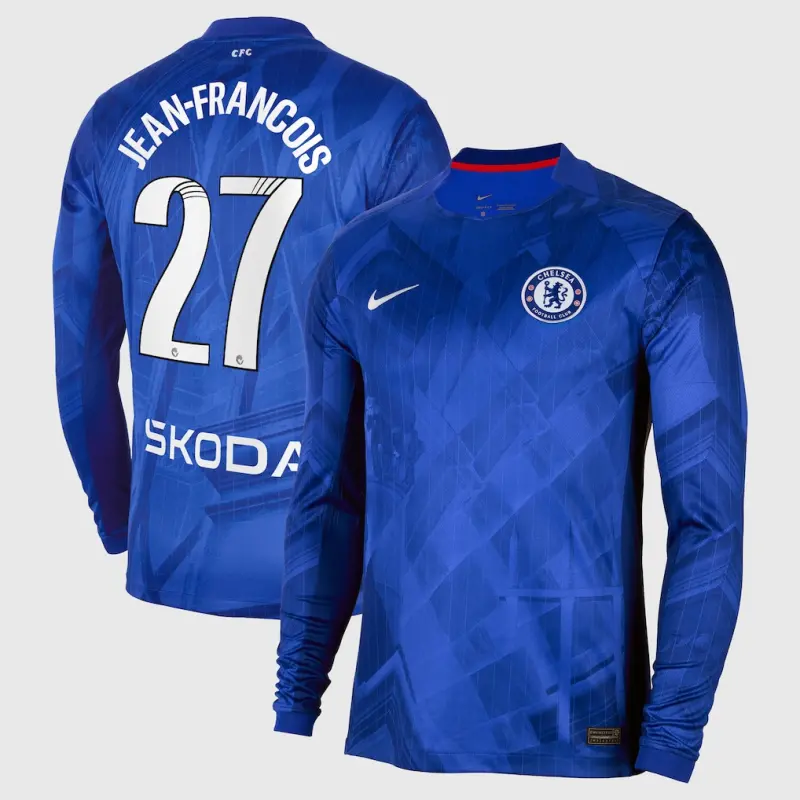 Chelsea chelsea wsl nike heimstadiontrikot 2025-26 – langarm mit jean-francois 27-aufdruck Trikot - Exklusive Chelsea Fußballbekleidung