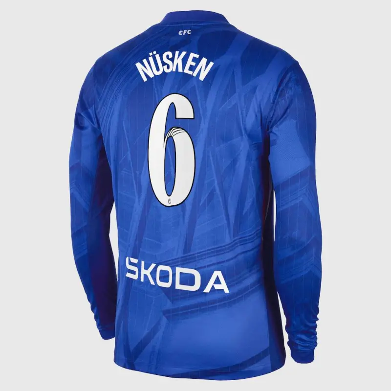 Chelsea chelsea wsl nike heimstadiontrikot 2025-26 – langarm mit nüsken 6-aufdruck Trikot - Exklusive Chelsea Fußballbekleidung Chelsea chelsea wsl nike heimstadiontrikot 2025-26 – langarm mit nüsken 6-aufdruck Trikot - Exklusive Chelsea Fußballbekleidung