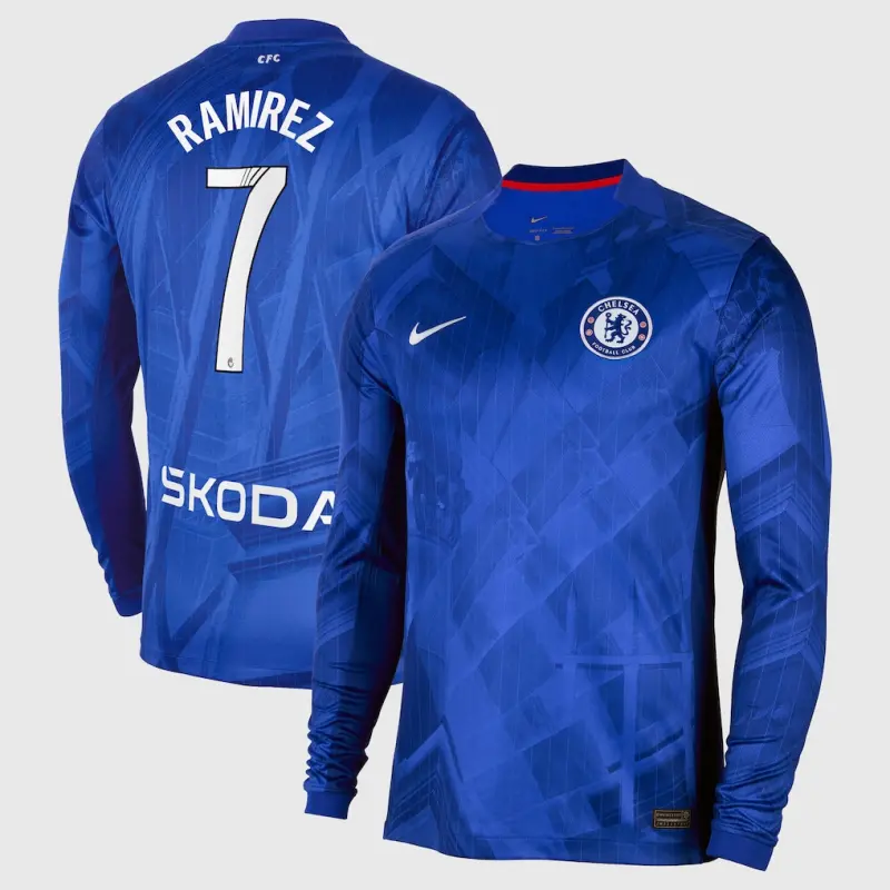 Chelsea chelsea wsl nike heimstadiontrikot 2025-26 – langarm mit ramírez 7-aufdruck Trikot - Exklusive Chelsea Fußballbekleidung