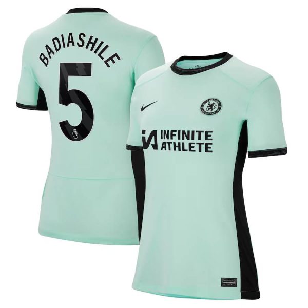 Chelsea chelsea nike drittes stadion-sponsor-trikot 2023-24 – damen mit badiashile 5-aufdruck Trikot - Exklusive Chelsea Fußballbekleidung
