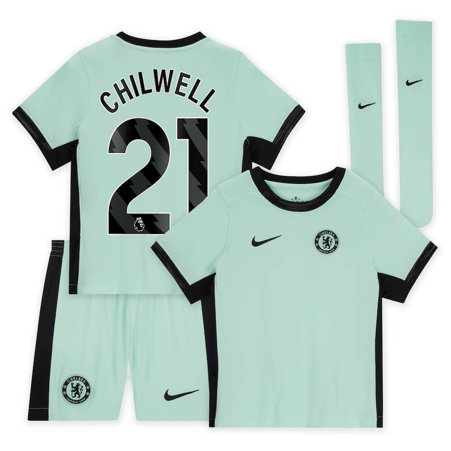 Chelsea chelsea nike drittes stadiontrikot 2023-24 – kleine kinder mit chilwell 21-aufdruck Trikot - Exklusive Chelsea Fußballbekleidung